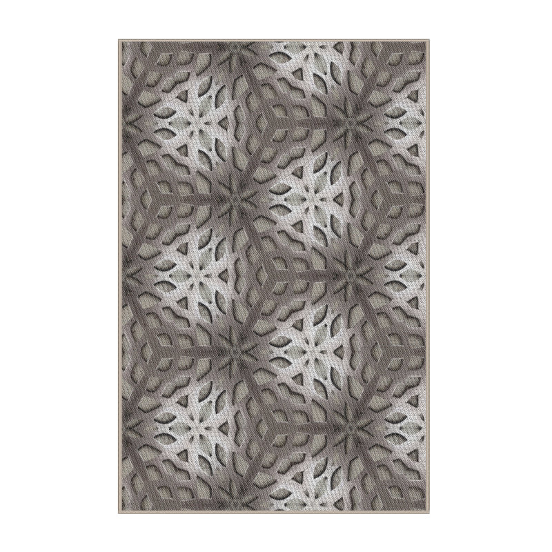 Geometric Indoor Rug, Rectangle 5' x 7'