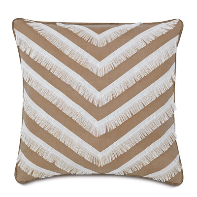 Naya Ruffled 100% Linen Reversible Throw Pillow