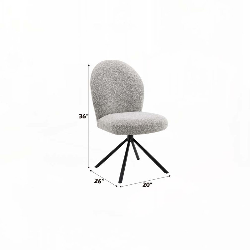 Ensemble de chaises de salle à manger rembourrées avec dossier rembourré Boucle