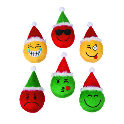 12 Piece Emoji Plush Toys Set