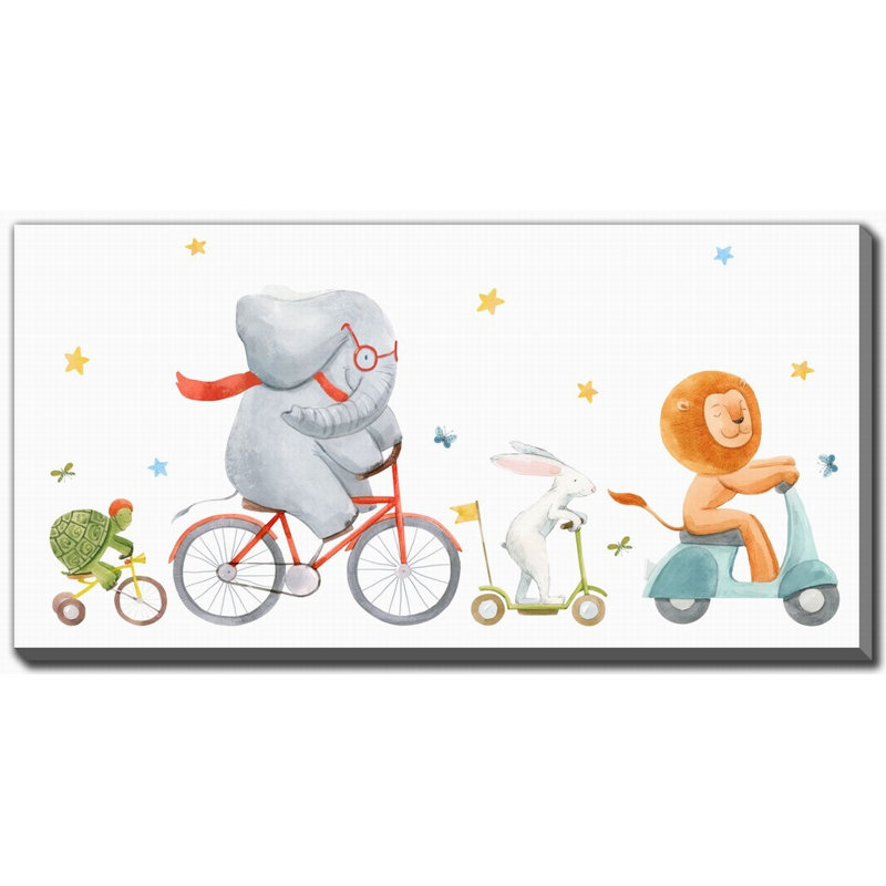 Art animaux sur toile, H 30 po x l 60 po