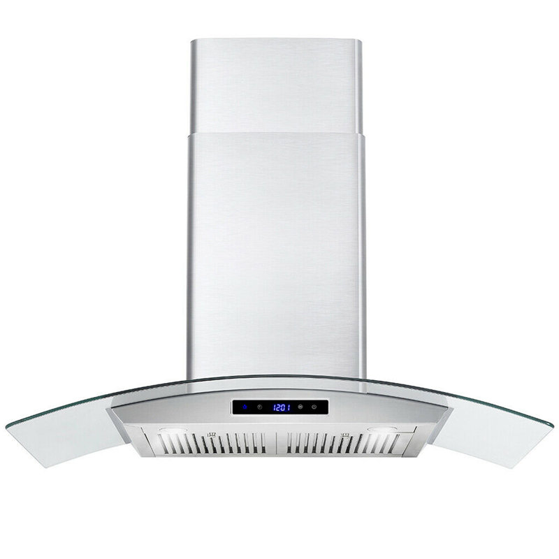 Hotte murale convertible 30 pouces 700 CFM, Acier inoxydable / Argent