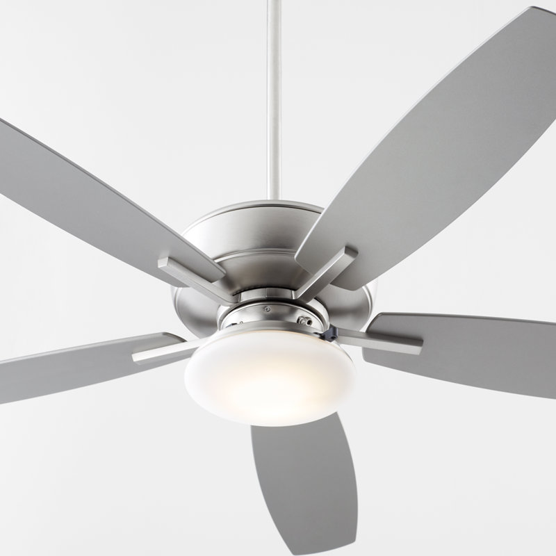 Braylie 52'' Ceiling Fan with LED Lights, Silver