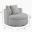 Fauteuil demi-tonneau surdimensionné Mindy