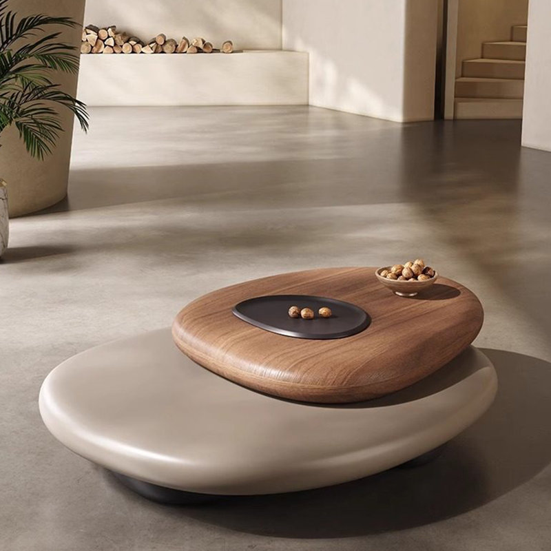 Modern-style solid wood coffee table