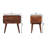 Avora 3-drawer Chestnut Nightstand