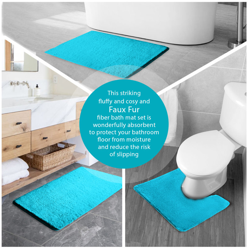 Non-Slip Bath Mat, Teal
