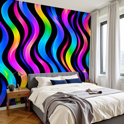 Papier peint adhésif auto-adhésif moderne pour la chambre à coucher Peel and Stick L 69 po x l 96 po