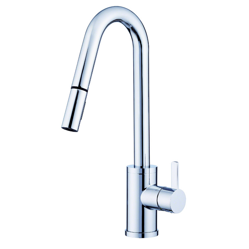 Amalfi Pull Down Single Handle Kitchen Faucet, Chrome