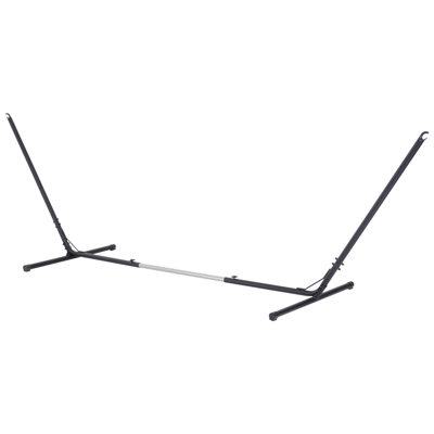 Universal Hammock Stand 10-13ft Adjustable Steel Stand Space-Saving and Portable Carrying for Indoor and Outdoor Use, Black