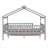 Classic Gray Solid Wood House-Shaped Full Size Platform Bed with Storage Drawers for Kids Bedroom-1775600468-1775600470