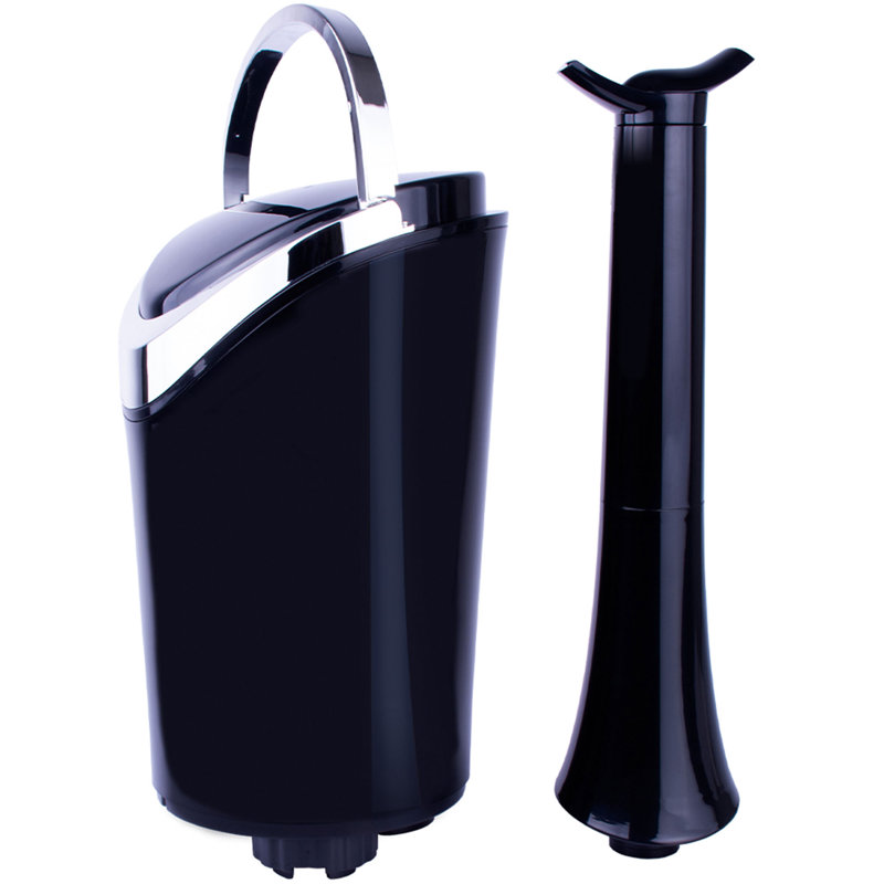 Air Innovations 1.7 Gallons Cool Mist Ultrasonic Tower Humidifier with Adjustable Humidistat for 400 Cubic Feet, Black