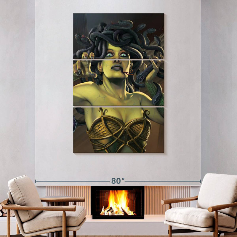 Kelan Medusa, 74" H x 48" W
