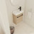 Floating Wall-Mounted Bathroom Vanity With Ceramic Sink & Soft-Close Cabinet Door, For Small Bathroom