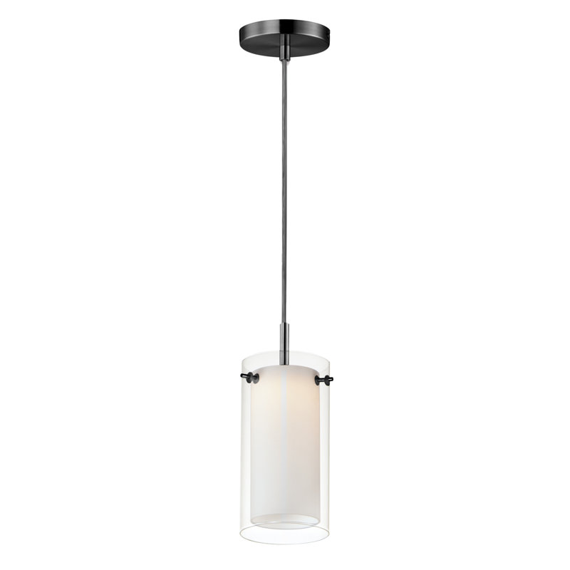 Black Glass Mini LED Indoor/Outdoor Pendant Light
