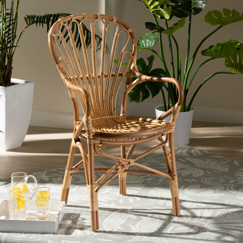 Biagio 20.1" W Rattan Armchair