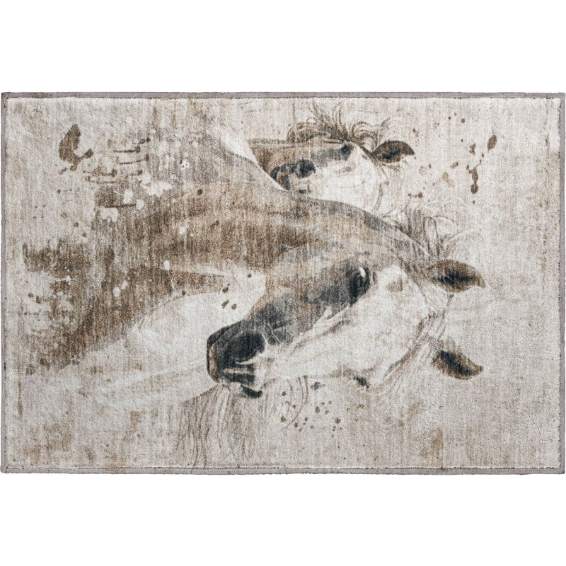 Tapis de qualité supérieure lavable à la machine Neiges AMF1719, Rectangle 1 pi 8 po x 2 pi 6 po