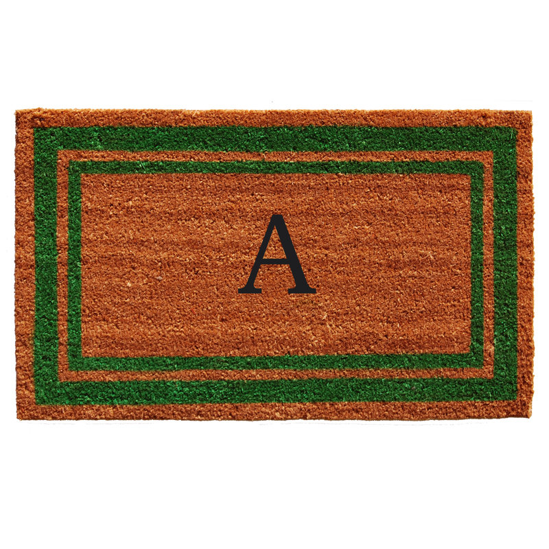 Tapis d'entrée antidérapant Stortz, Rectangle 1 pi 6 po x 2 pi 6 po, A, Vert / Brun
