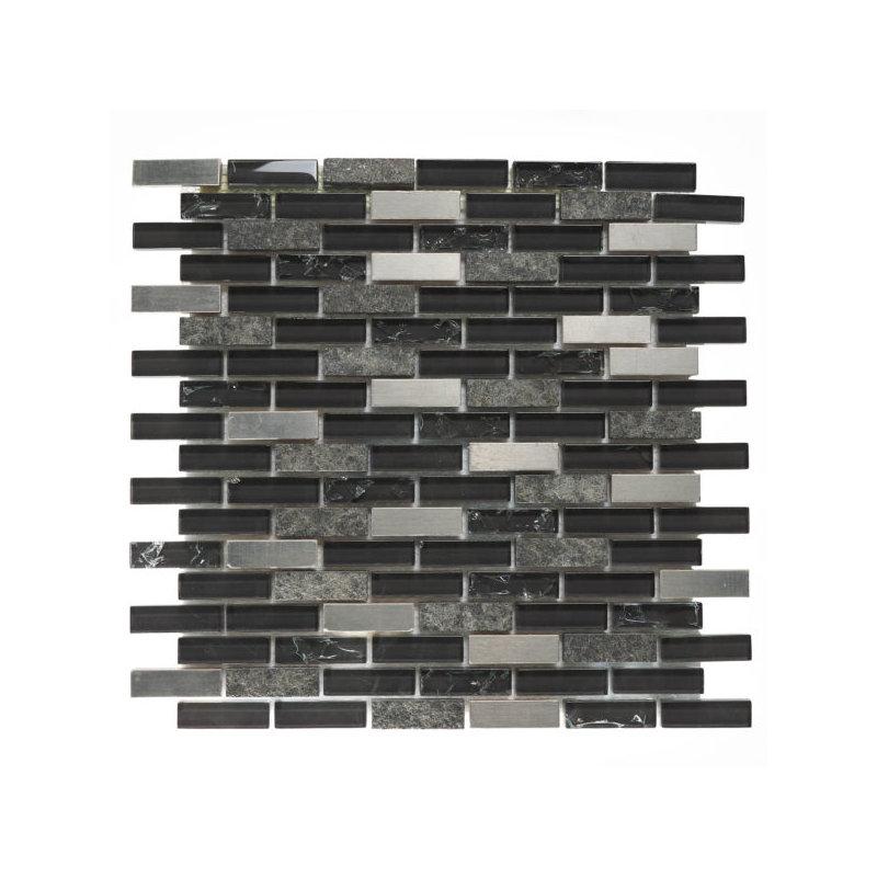 Mixed 5/8×2 Brick Mosaic Tile