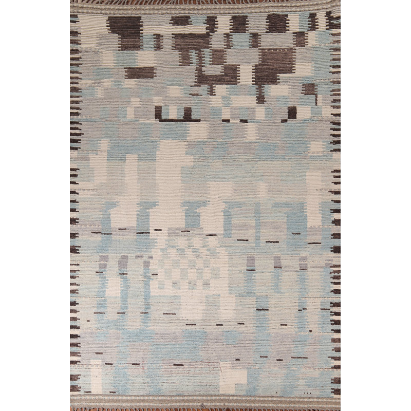 Handmade Wool Moroccan Abstract Area Rug 9x12