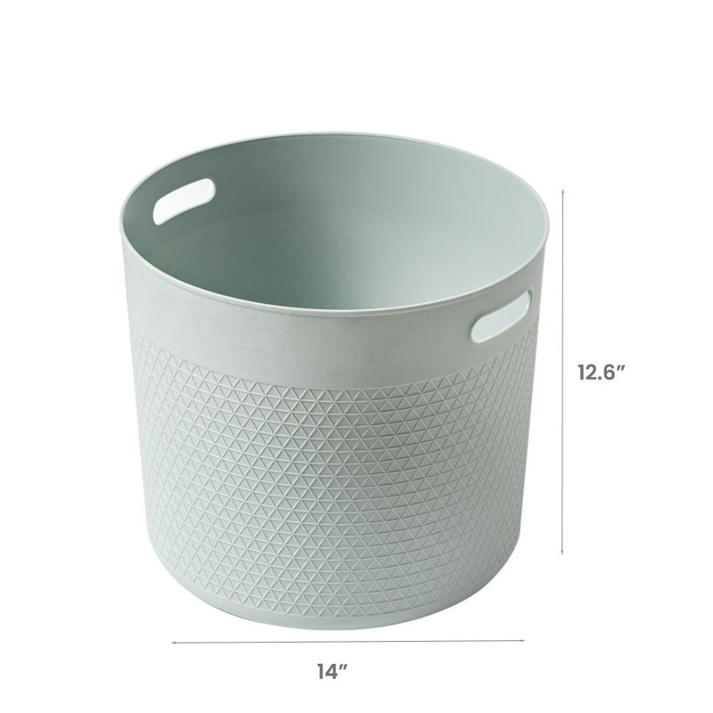 Rebrilliant Plastic Decorative Basket, Mint