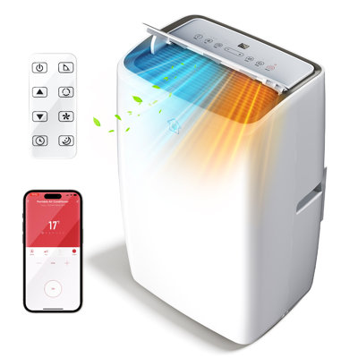 Portable Air Cooler With 4-In-1 Cooling, Wifi Control & Moveable Wheels