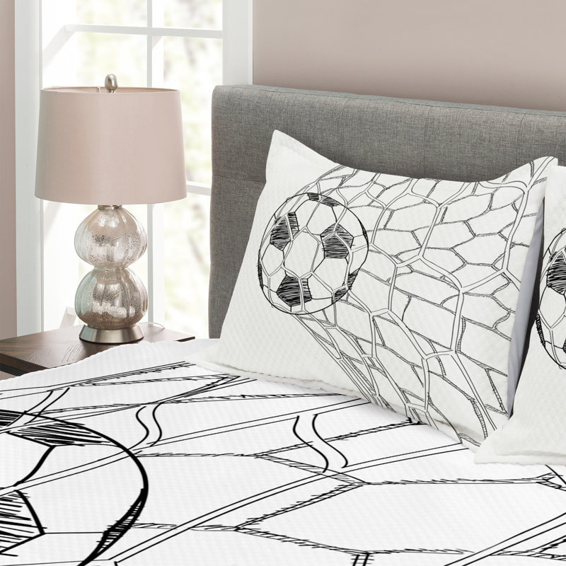 Friesen No Pattern Bedspread with Pillow Shams Included, 220 x 264 cm