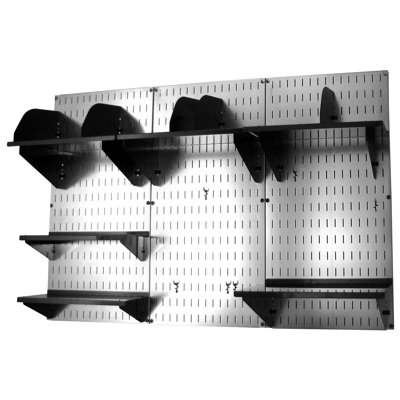 Ensemble de rangement et d’organisation pour bureau à fixation murale 48 po x 32 po x 9 po
