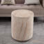 Tall Round Coffee & Cocktail Tables, MgO Faux Travertine, Modern Home Patio Accent