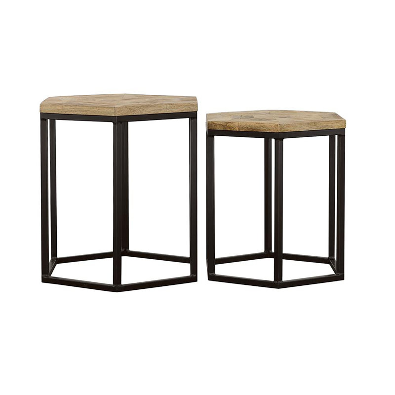 Ensemble de 2 tables gigognes
