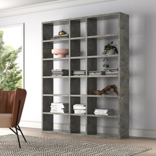 Logan 224cm H x 182cm W Geometric Bookcase