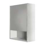 Kubista Surface Mount Framed 1 Door Medicine Cabinet with 2 Adjustable Shelves