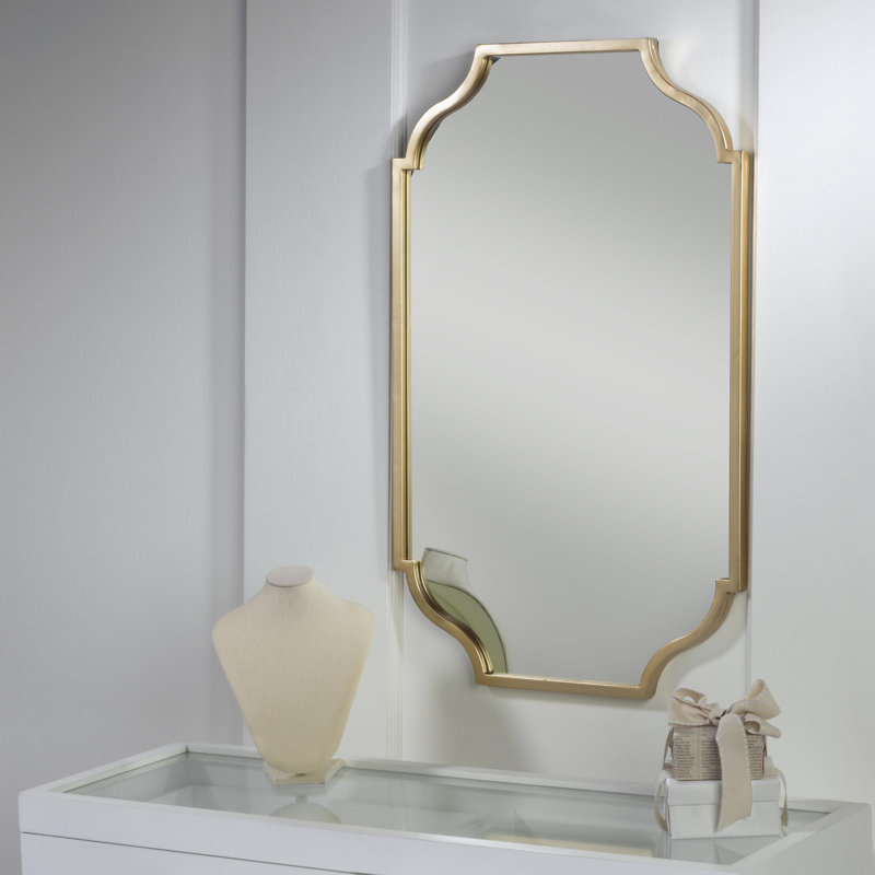 Kanari Iron Scalloped Wall Mirror