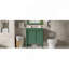 Armoire de meuble-lavabo 30 po avec lavabo en céramique, 30 po, armoire de rangement avec portes à fermeture douce et pieds en bois massif-128990497