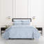kate spade new york Spade Floral 2-Piece Twin Quilt Bedding Set, 100% Cotton Sateen Reversible Cover, All Season Warmth Bedding, Machine Washable, Halogen Blue-657324731