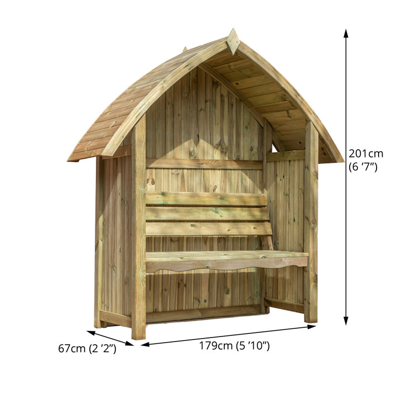 Mercia Arch Top Arbour Seat