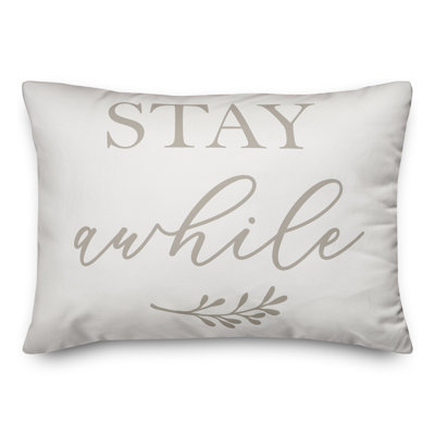 Housse de coussin rectangulaire d’extérieur stay some
