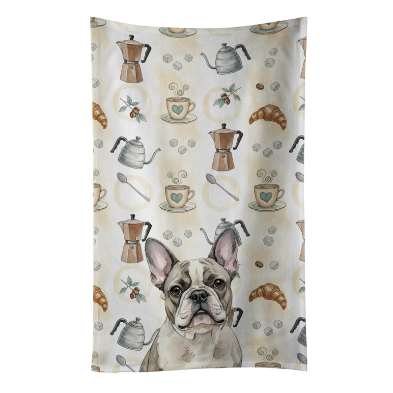 Serviette de cuisine Pied French Bulldog, Bouledogue français Pied