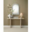Capsule Travertine Table Lamp With Linen Shade