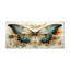 Papillon beige sarcelle, motifs complexes - art mural papillon-537283081-763164743