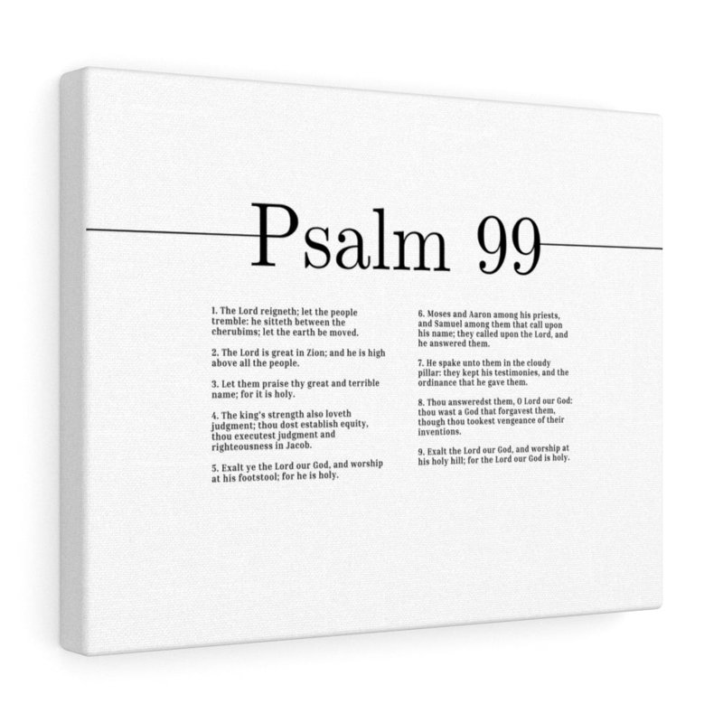 For The Lord Our God Is Holy Psalm 99 - Wrapped Canvas Print, 28cm H x 36cm W