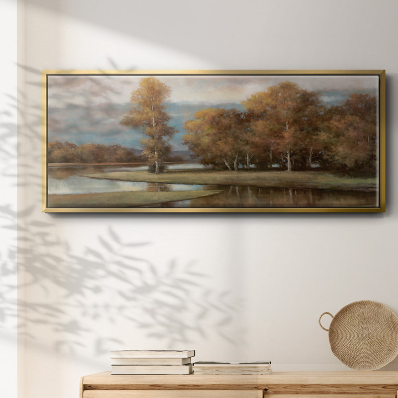 Winding River II- Framed Canvas