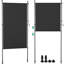 Clamp Awning Vertical Awning, Vertical Awning Balcony Outdoor Extendable, No Drilling, Vertical Awning With Hand Crank, Privacy Screen, Sun Protection, Wind Protection, For Balcony, Grey-112202055