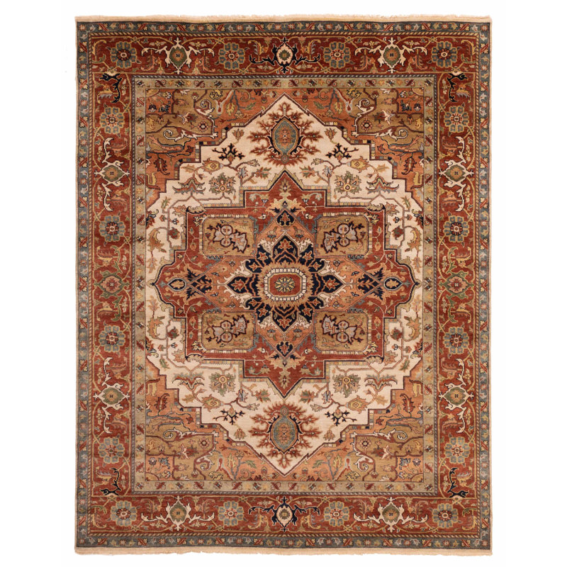 Tapis ivoire Jules Sultane 7 pi 11 po x 9 pi 11 po