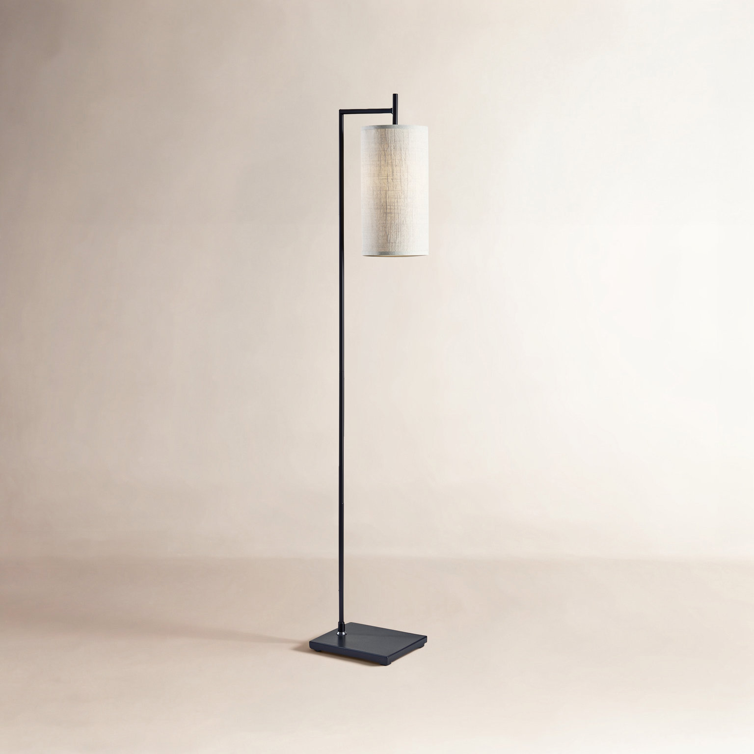 Elina 65'' Floor Lamp, Black, Beige