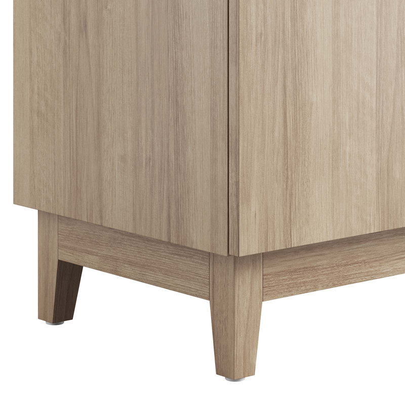 Miles 36" Oak Particleboard Bathroom Vanity Cabinet