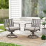 Azur Patio Aluminum Dining Armchair with Sunbrella Cushions