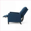 Fauteuils inclinables | Poussoir manuel contemporain de 27,5 po de largeur | Tissu bleu marine-2053347748