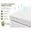 2cm Bamboo Memory Foam Mattress Topper, White-695062913