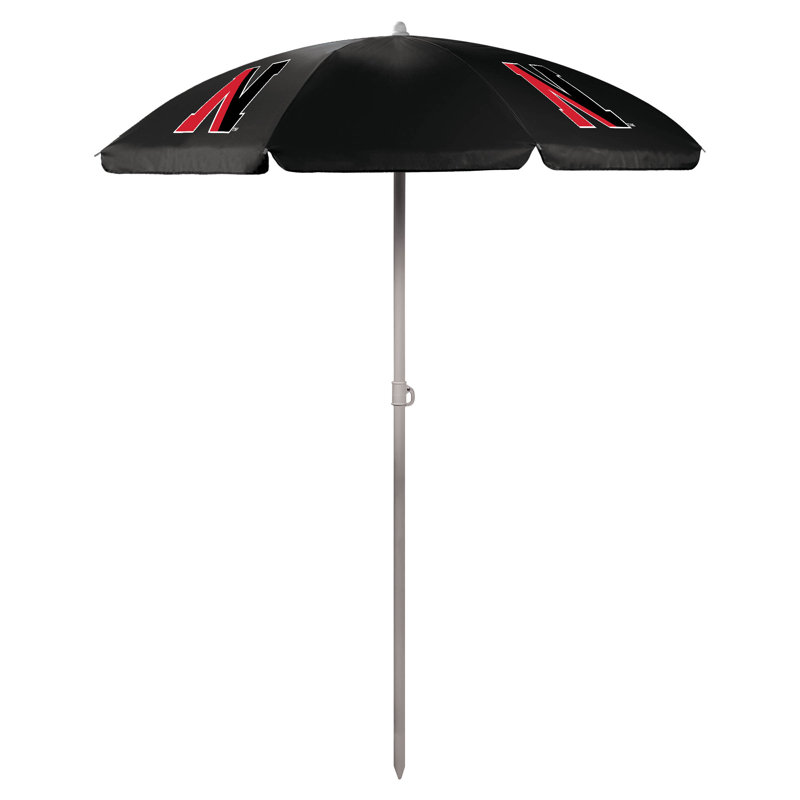 Parasol de plage 5,5 pi Ncaa, Noir, Purdue